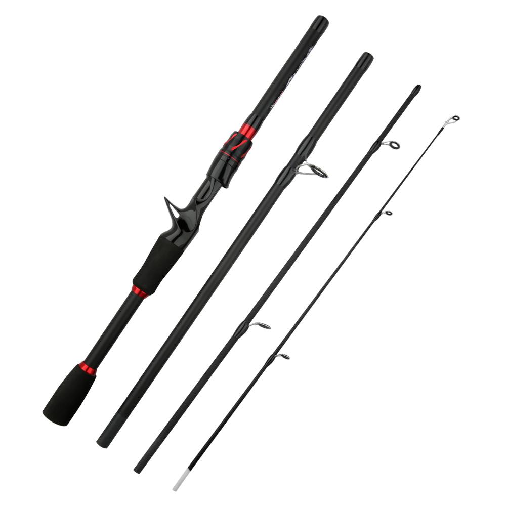 Carbon fiber fishing rod 1.8m 2.1m 5 Speed Casting 4 Speed Spinning Rod Ultralight Carbon Fiber Fishing Rod for Freshwater Travel