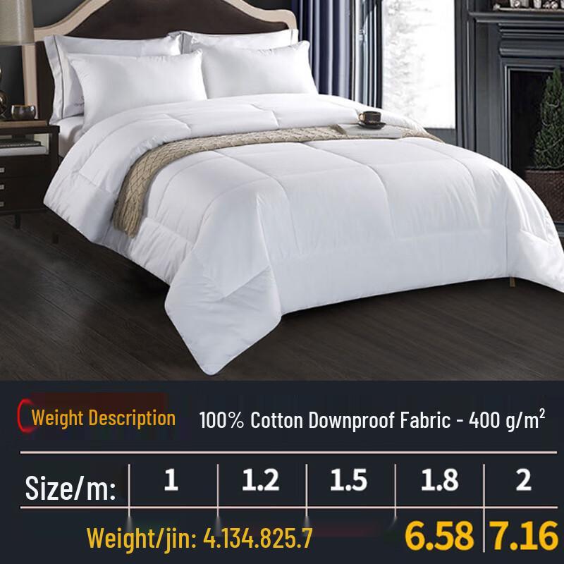 Xiaoyu Hotel Premium Pure White Quilt 160x220cm (for 1.2m bed)