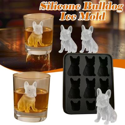 French Bulldog Ice-Cube Mold Frenchie Bull Dog Ice For Whiskey For Pet Portable Bourbon Party L Z2E3