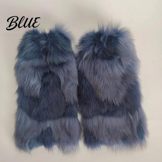 Trendy Faux Fur Cold Weather Winter Fuzzy Warmers Women Accessories Leg Soft Furry Fashion Essentials