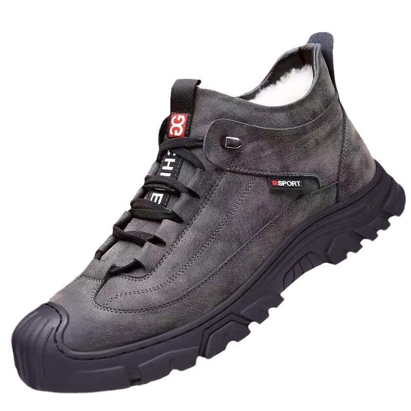 Winter cotton shoes men's velvet thickened warm snow boots casual shoes soft-soled non-slip cotton shoes outdoor sports
