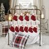 1Pcs Christmas Decoration Socks Hanging Xmas Tree Pendant for Home Decor New Year 2025 Navidad Gift Bag Ornament Accessories