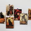 10pcs/set Black Cat Pumpkin Themed Halloween Message Cards  Home Party Decor