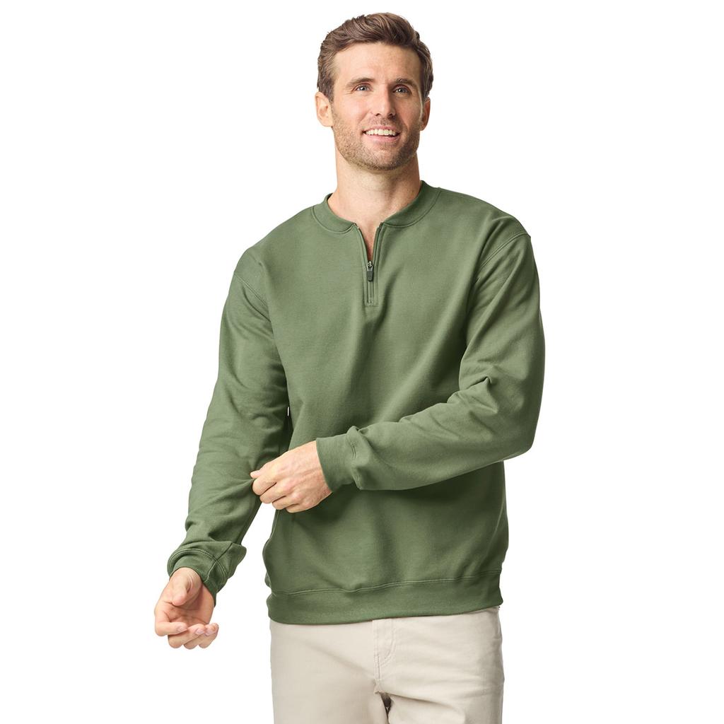 Gildan Unisex Adult Softstyle Midweight Quarter Zip Sweatshirt