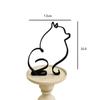 Metal Dog Art Sculpture Modern Abstract Minimalist Art Animal Ornaments Pet Dog Crafts Home Study Office Desktop Decoration