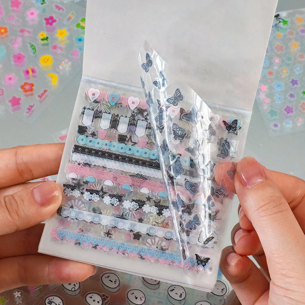 24 pcs Kawaii Cartoon Kawaii Cartoo Mini Stickers Planner Decorative Diary Scrapbooking Small label stickers