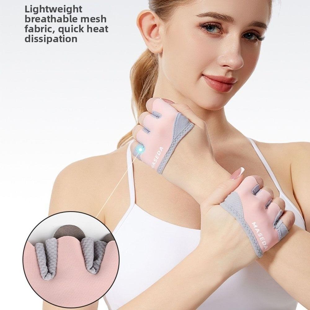 Gants de Sport à Quatre Doigts Gants Légers à Demi-doigts Gants Durables pour l'Entraînement Unisexes