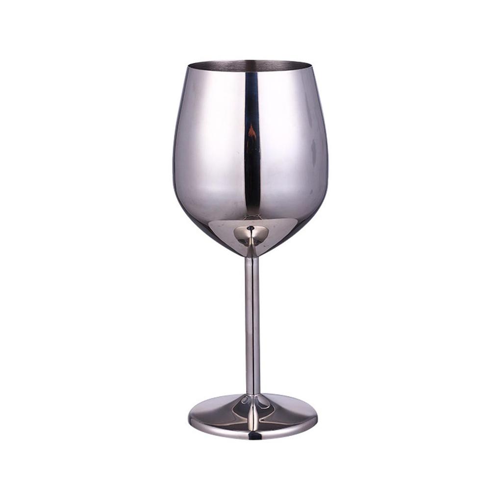 Stainless Steel Goblet Champagne Cup Wine Glass Cocktail Flutes Cup Wine Glass Restaurant Bar Beer Whiskey Drinkware