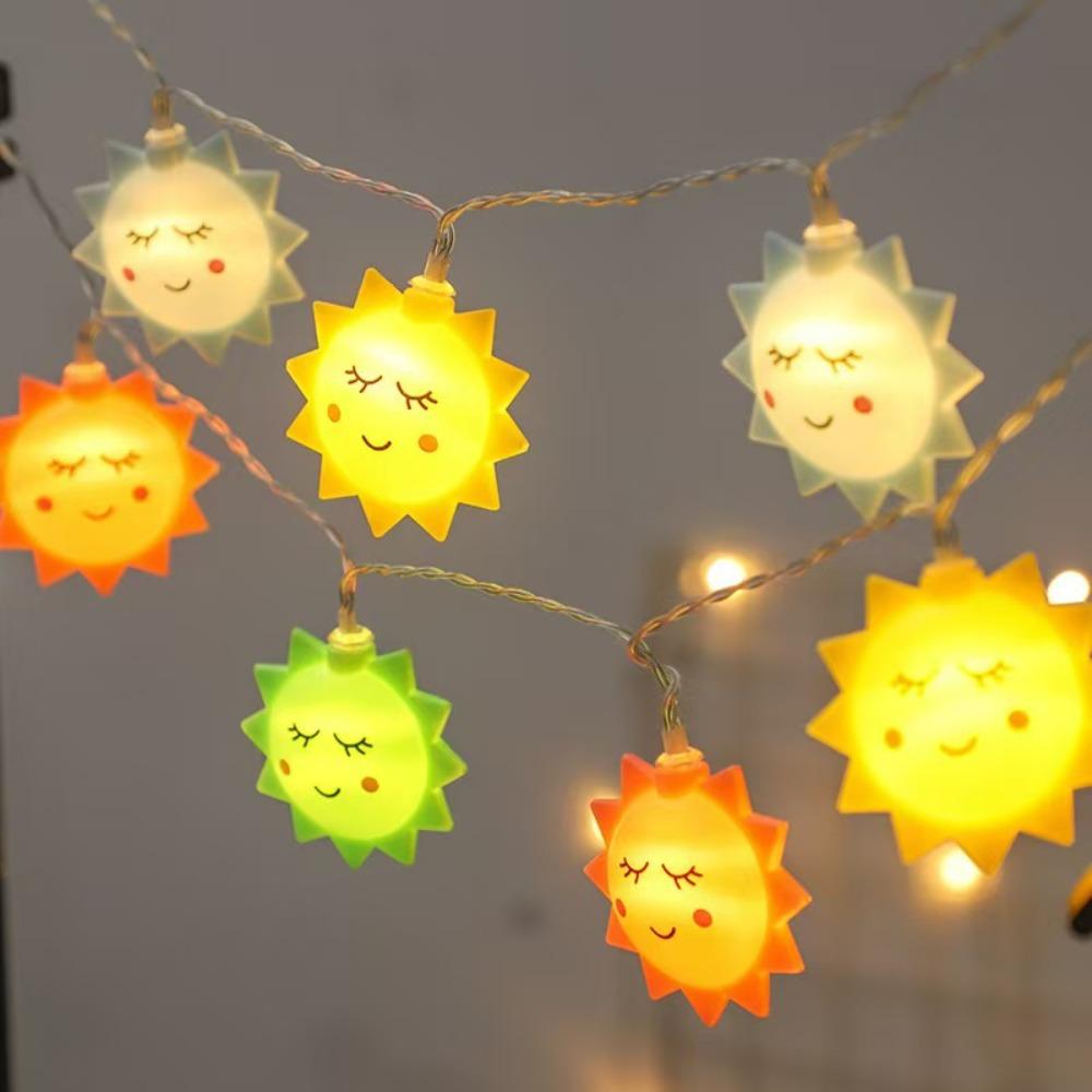 

Secure Lamp String Battery Operated Led Lights Sunflower Lantern String Courtyard Style 2