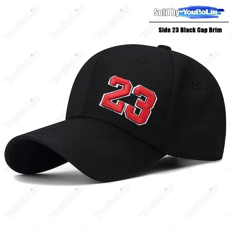 Yiran bag Katoen 23 Of Letter A 3D Borduurwerk Verstelbare Tweekleurige Harde Top Baseballpet Zon Hoed Trucker Petten Papa Petten