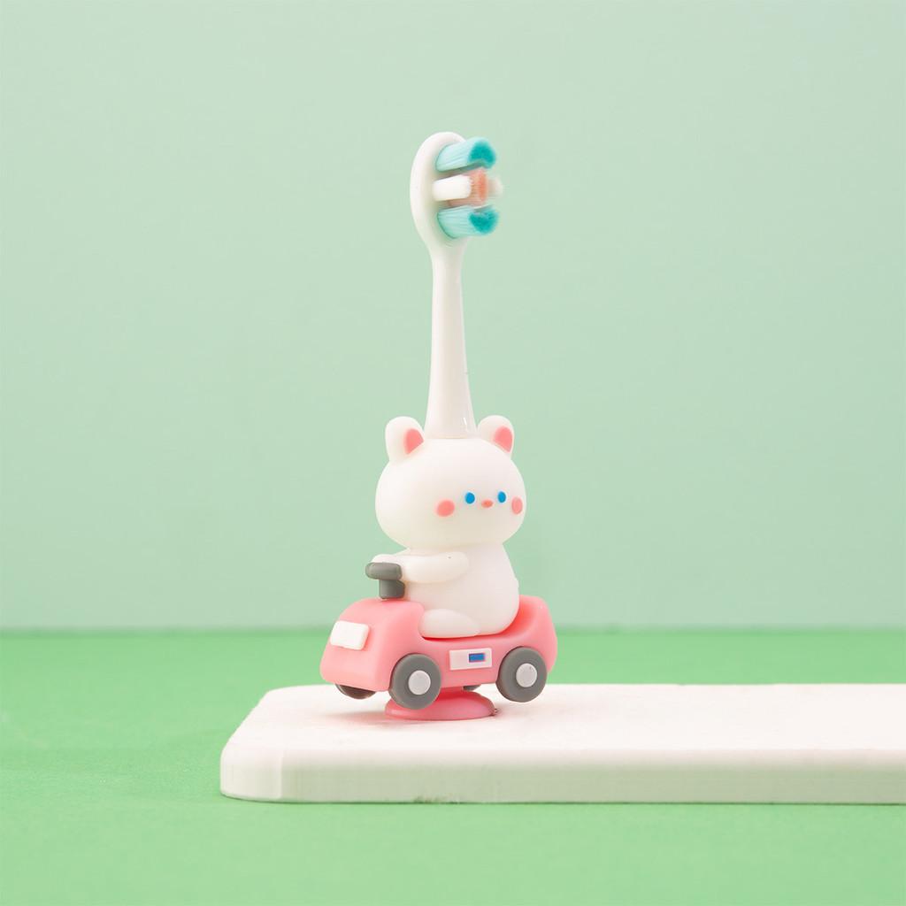 Cartoon Car Little Dinosaur Children's Toothbrush Toothbrush Super Soft and Not Harmful To Gums Children's Toothbrush Silicone Toothbrush