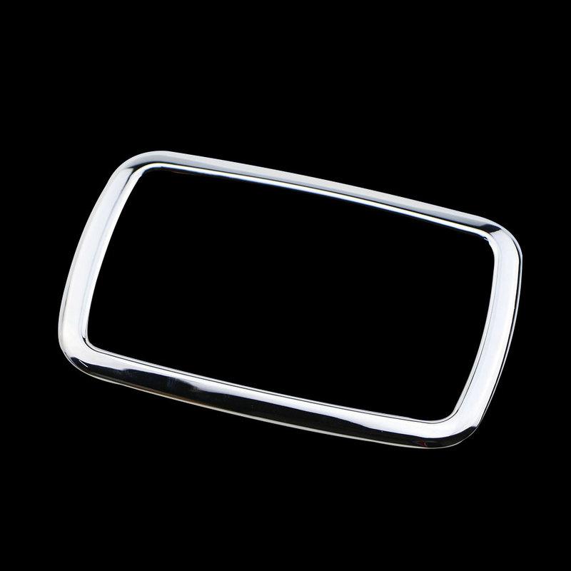 Car Gear Shift Head Knob Panel Cover Trim Sticker for Ford Ecosport AT 2013 - 2019 LHD ABS Chrome Gear Cover Accessories