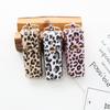 Leopard Print Lipstick & Lip Glaze Eco-friendly Fabric Storage Bag with Keychain Pendant