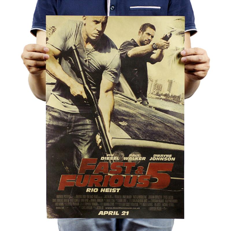 Póster de Película Clásica Nostálgico Titanic Fast and Furious Decoración de Pared para Bar Cafetería Pintura