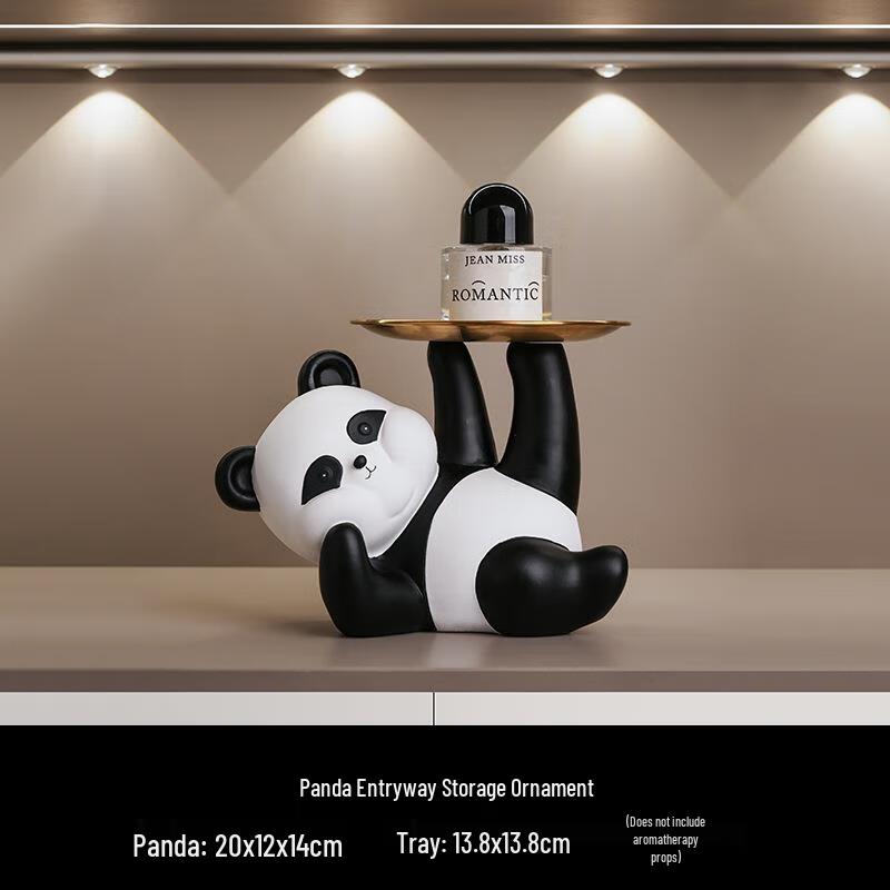 Resin Panda Decorative Tray