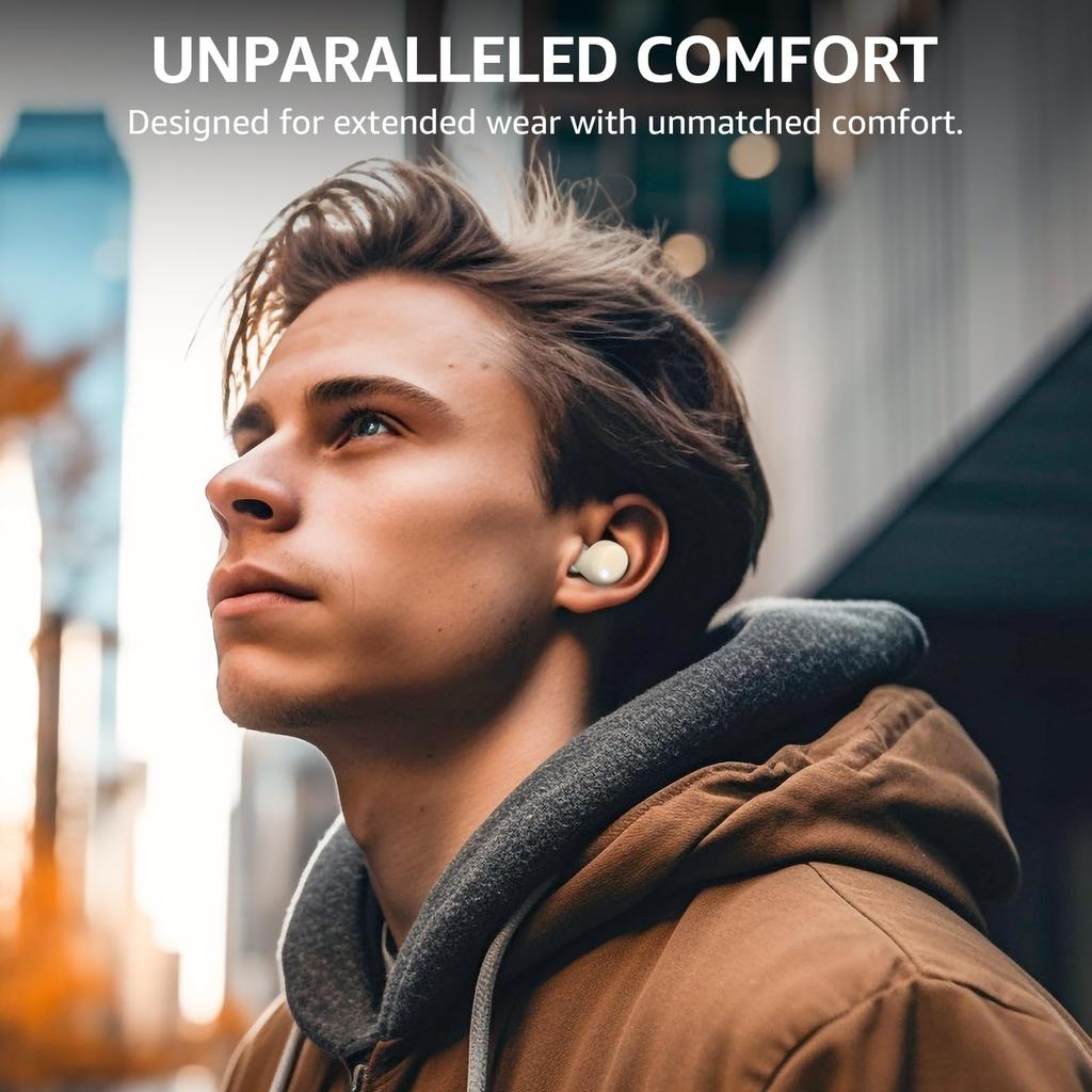 Bluetooth Wireless Comfortable Frequency Warm Sound Custom EQ Change To Cooler App IPX8 Up To 50 Hours of Noise Cancellation for Bluetooth Auto Fast