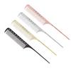 Professional Rat Tail Hair Comb Salon Hairdressing Styling Comb Barber Aluminum Metal Comb