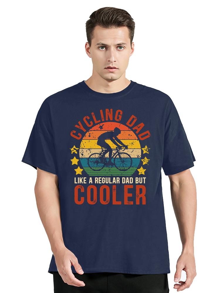 Cycling Dad Cooler Print Men's Clothing Oversized T-Shirt Funny Vintage Mountain Bike Tshirt New Casual Tops Father Day T Shirt
