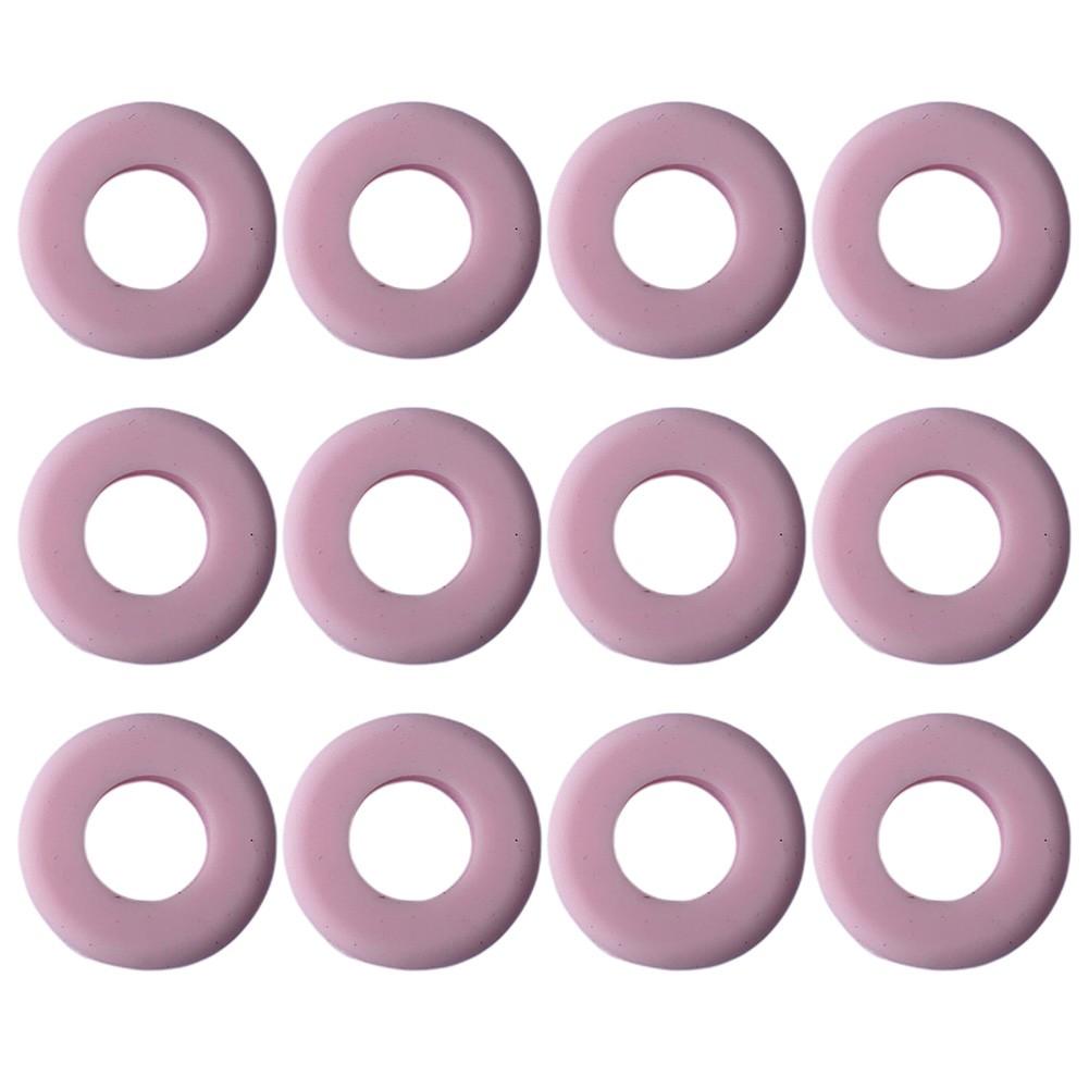 

Silicone Tennis Racket Dampeners 12 Pack for Effective Vibration Reduction Pink