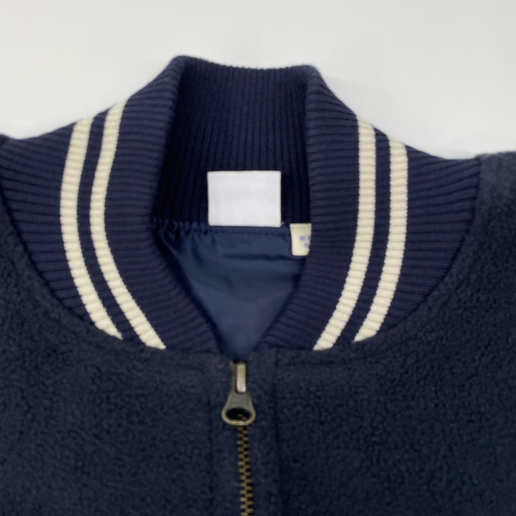 Champion [BEAMS BOY Exclusive] CWSA603 Navy Boa Fleece Zip Blouson Jacket S NavyUsed