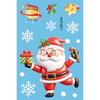 9Pcs Removable Christmas Window Stickers Christmas Static Stickers  Bathroom Glass Decor