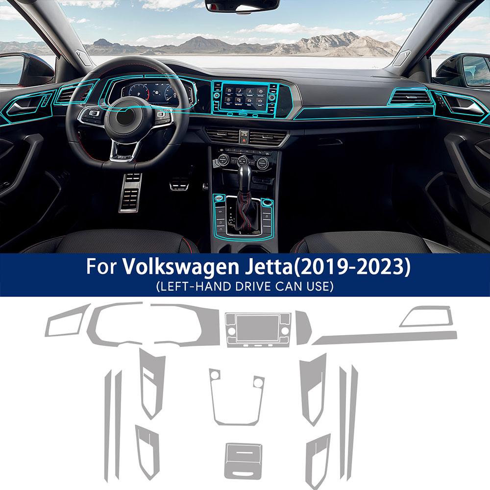 Tpu Interior Film for Volkswagen VW Jetta - Car Stickers Center Console Screen Dashboard Gear Door Windows Panel Decal