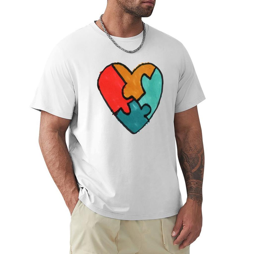 Daggies Herz T-Shirt kundenspezifische Hippie-Kleidung Blankos Herren Vintage T-Shirts