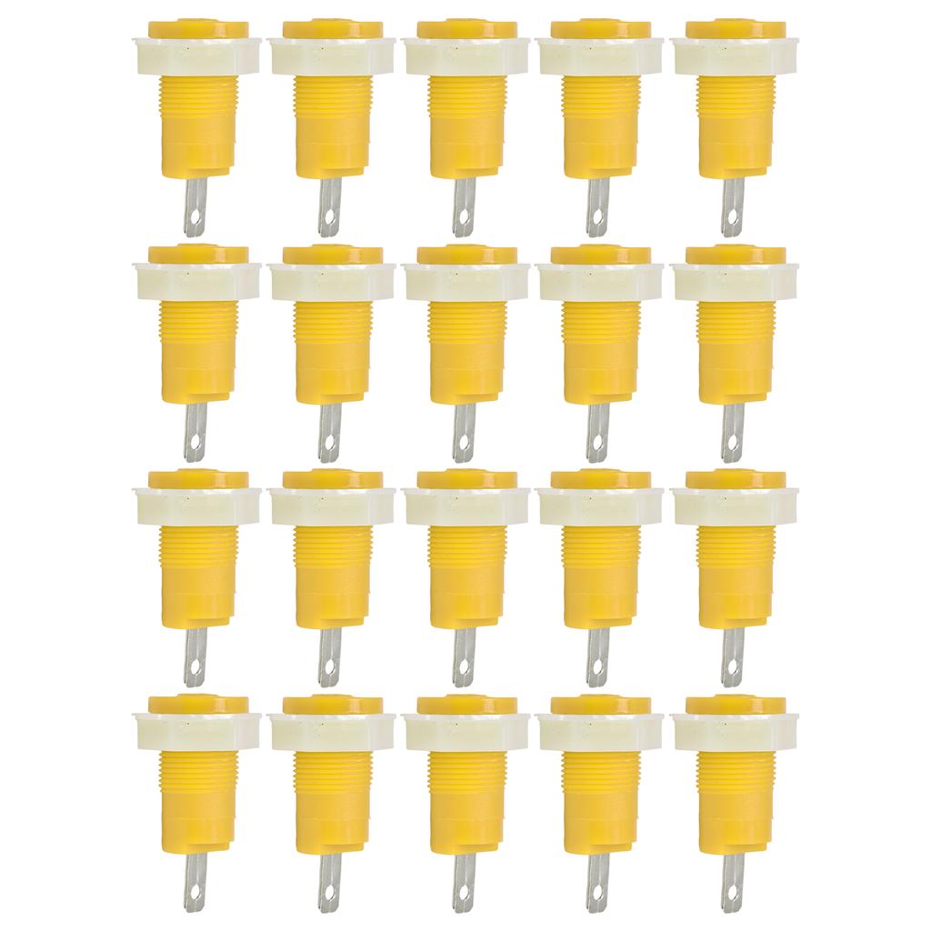 20Pcs Banana Socket Binding Post Adapter Brass Safe Welding Type Grounding Terminal 4mm 402 1KV