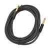 Guitar Cable Professional 1 4 Inch 6.35mm Male Nylon Braiding Instrument AMP Cord for Bass Keyboards Speakers