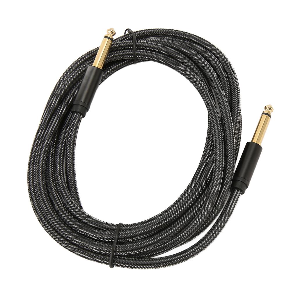 Guitar Cable Professional 1 4 Inch 6.35mm Male Nylon Braiding Instrument AMP Cord for Bass Keyboards Speakers