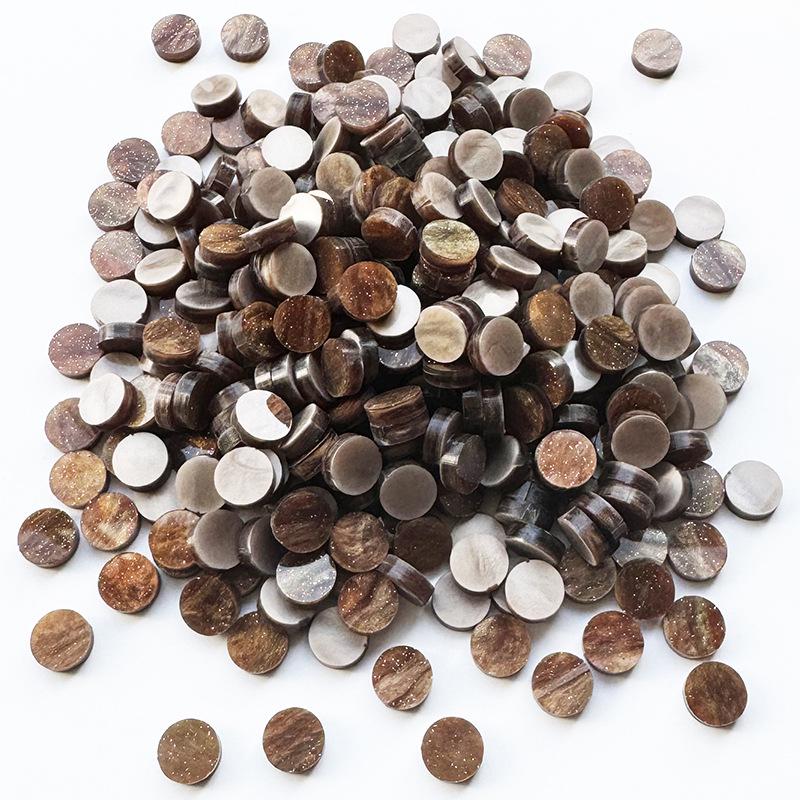 200g Bunte Runde Acryl-Mosaiksteine für DIY-Kunstprojekte