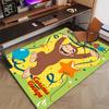 1pc Curious George (7) Design Printed Area Rug Carpet for Bedroom Living Room Home Decor Rugs Mat Non Slip Mat Rug for Bedside