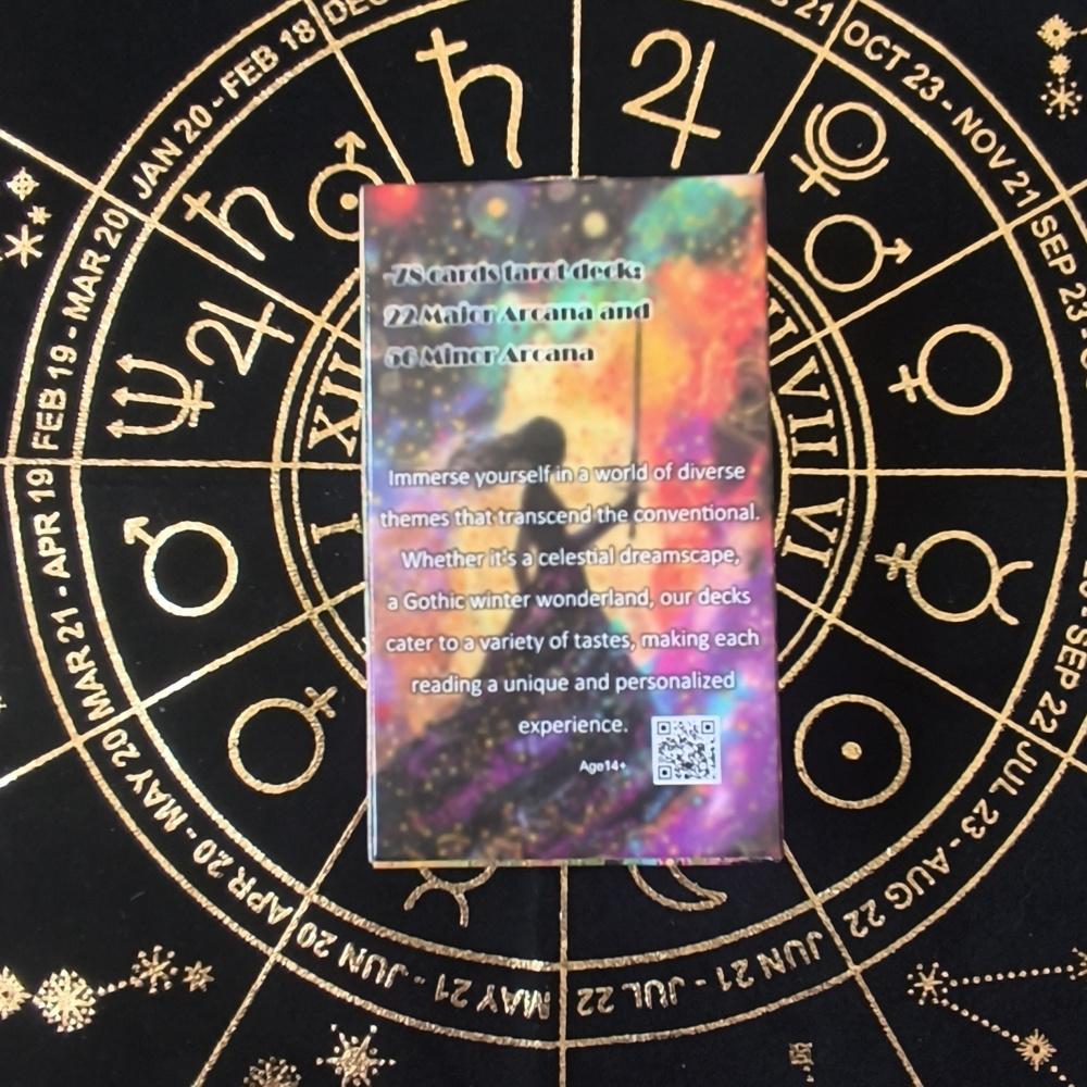 10.3*6cm Cosmic Garden Tarot Deck 78 Unique Tarot Cards