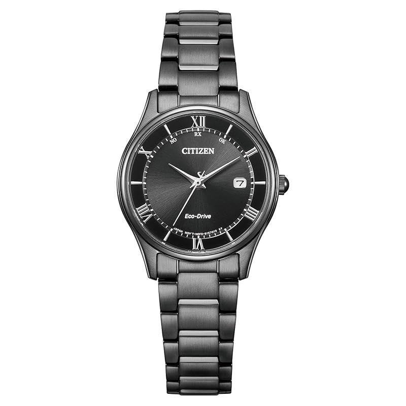 

[Citizen] watch citizen collection Photovoltaic eco-drive radio clock waterproof black color black NIGHT COLOUR EDITION ES0004-51E ladies black