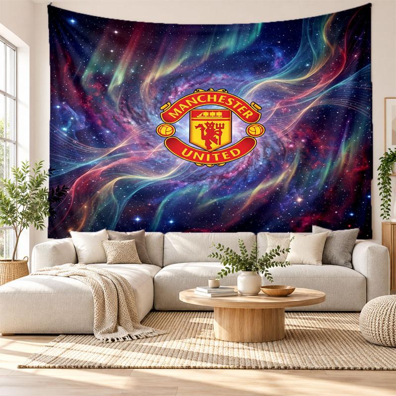 Manchester United Muurtapijt, Zachte Stof Wandkleed, Decoratieve Achtergrond Voor Slaapkamer Huis Muurkunst