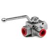 Supapă Hidraulică Robusta cu 3 Căi NPT12 pentru Control Sigur al Fluxului de Ulei și Gaz