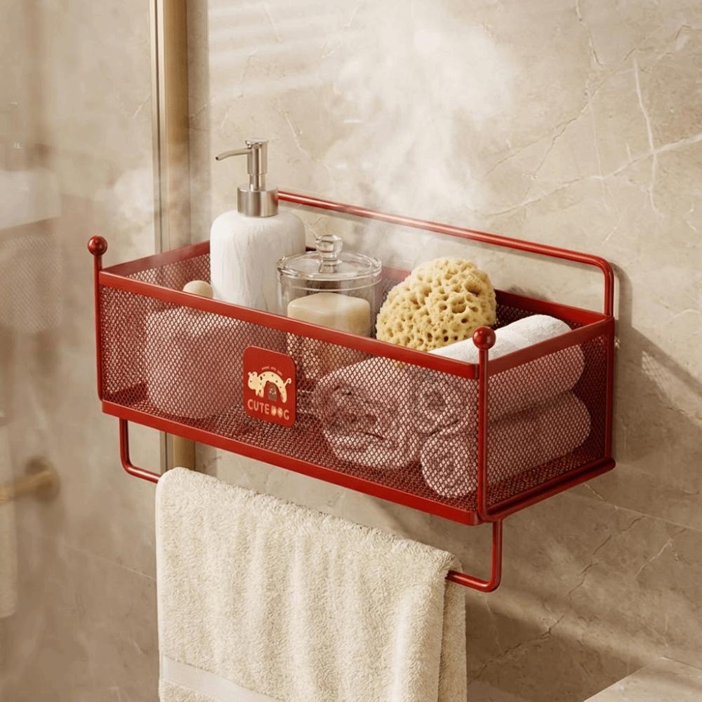 Moisture Resistance Faucet Storage Shelf Wall Mounted Kitchen Storage Rack Bathroom
