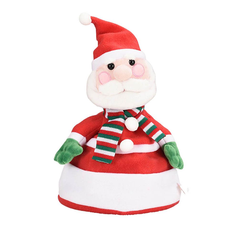 Xmas Doll Hat Cartoon Electric Outdoor Plush Toy Stuffed Animals Singing Dancing Hats Adults Christmas Gift New Party