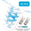 No Tie Shoe Laces Metals Croos Locks Elastic Shoelaces for Sneakers Fashion Convenient Lazy Shoes Lace Accessories 1 Pair