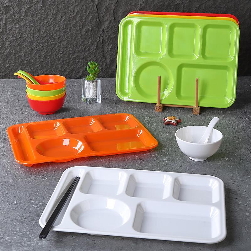 Thickened Divided Melamine Cafeteria Tray