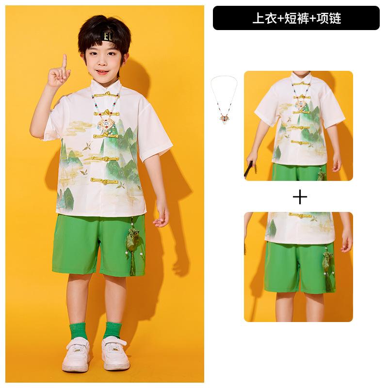June 1St Children'S Performance Clothes Hanfu Horse Skirt Chinese Style Chorus Performance Clothes Primary School Kindergarten Graduation Class Clothe