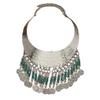 Multi-layer Tassel Inlaid with Diamonds Exaggerated Ethnic Style Pattern Collar Collar