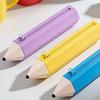 Silicone Pen Bag Pencil Shape Stationery Pouch Portable Pencil Case  School Office
