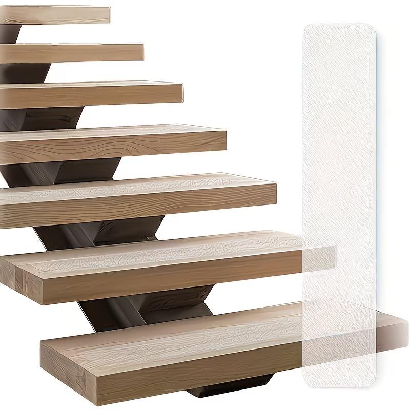 

1pc Stair Anti-Slip Stickers Non-Skid Clear Floor Tape Clear Stair Treads Carpet Protector Set For Pet Children Old Men 10x61cm