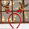 Red Christmas LED Headband Elk Santa Hairband Headwear Elk LED Light Headband  New Year's Eve