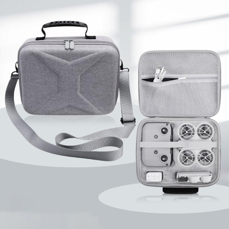 Professional Single Shoulder UAV Bag, EVA Organiser Case Travel Suitcase with Comfortable Silicone Handle