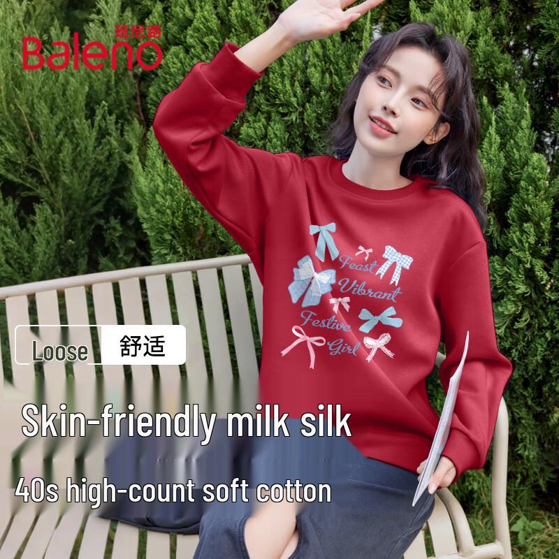 Baleno Damen Freizeit Rundhals Langarm Sweatshirt