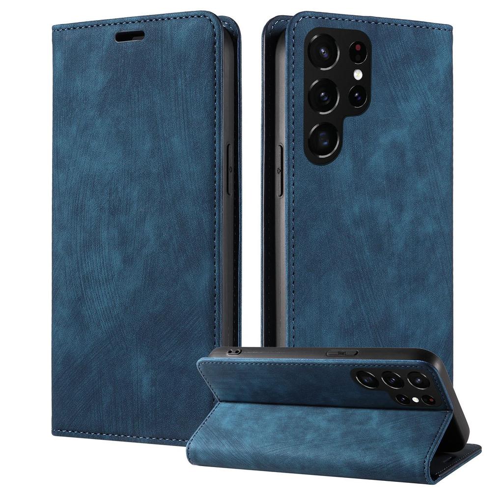 Lærdeksel til Samsung S22Ultra, A20E, A51, S10, S21FE - magnetisk, flip, beskyttelsesdeksel.