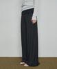 MONGDOL Foldable Elastic Waist Wide Pants Charcoal Mdpt083Charcoal