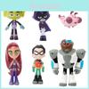 Adorable Teen Titans Go Figure Set Featuring Robin Raven Beast Boy And Starfire